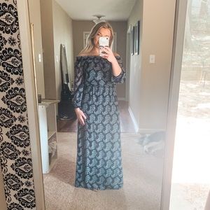 Navy and Gold Dress